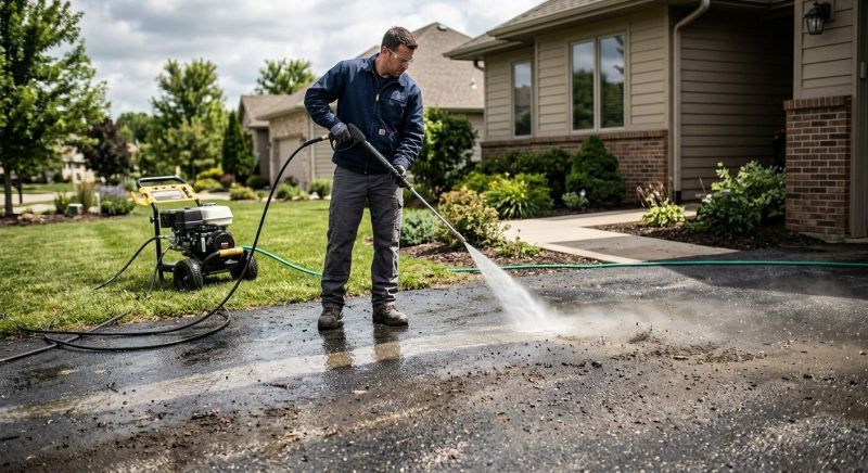 Asphalt Pressure Cleaning
